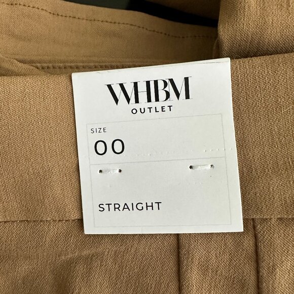 NWT White House Black Market Pull on Straight Carpri Toasted Coconut 00 #WHBM9 - Picture 4 of 9